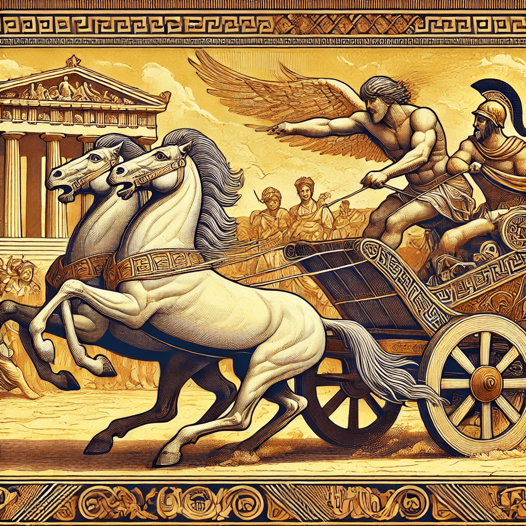 The Myth Of Pelops And His Chariot Race